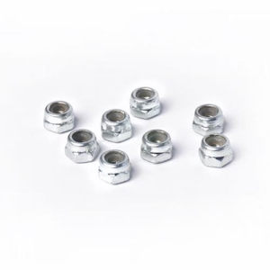 KOSN1016 M2.5 Steel Nylon Lock Nuts Silver (w/container) (8)