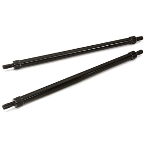 C28887BLACK Billet Machined 95mm Aluminum Linkages (2) M4 Threaded for 1/10 Scale Crawler