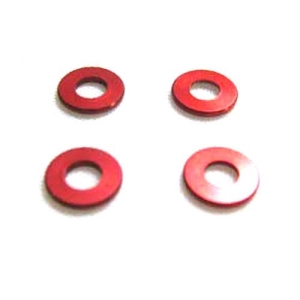 KY97042-075R Aluminum Color Washer (3x6.5x0.75mm/Red/4pcs)