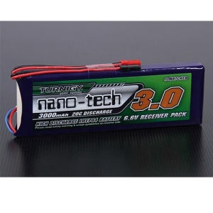 9210000049   Turnigy nano-tech 3000mAh 2S1P 20~40C LiFePo4 Receiver Pack (수신기 리포)