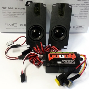 (멀펑: 고도리 올인원 멀티펑션)godori ALL-IN-ONE Multifunction  Box Engine Sound System[TRX-4는 적용이 안됩니다] 트라이얼 악세서리