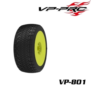 VP-801U-MC-RY 최신형 (1:8 버기 타이어+휠)경기용 VP-801U Impulse Evo MC RY Rubber Tyre 한봉지 2개포함