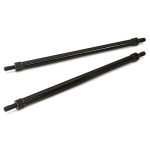 C28891BLACK Billet Machined 115mm Aluminum Linkages (2) M4 Threaded for 1/10 Scale Crawler