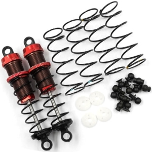 BBG-0080RD [2개입] Aluminum Big Bore Go 80mm Damper Set for 1/10 RC Offroad Buggy Red