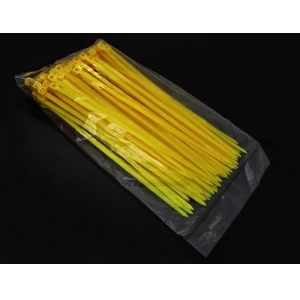 17000121  TURNIGY Electrical Zip / Cable Ties Nylon 4mm x 150mm - 100개/bag (Yellow)