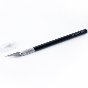 KOS13228 Aluminum Hobby Knife w/6pcs Blades
