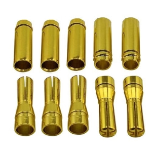 DTP02014-5-PAIR 5mm Bullet Plug One Pair 5 pair/bag (10pcs)