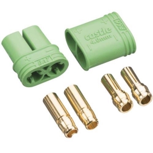 CSE011-0065-00 Castle Creations 4mm Polarized Bullet Connector Set (Male/Female)