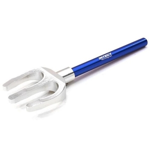 C26850BLUE /10 Model Scale 3 Teeth Digging Fork for Off-Road Crawler (Blue)