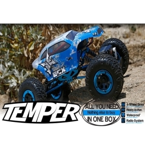 ECX01003 1/18th Temper 4WD Rock Crawler Brushed RTR 산악용-전동라클