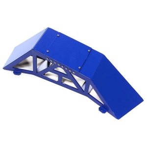 C28119BLUE  Realistic Heavy-Duty Metal Display Ramp 300x75x80mm for 1/10 Scale Off-Road (Blue)