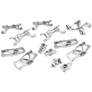 C29368SILVER Billet Machined Suspension Kit for Traxxas 1/10 Maxx Truck 4S