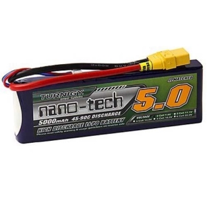 9210000226 Turnigy nano-tech 5000mah 2S 45~90C Lipo Pack w/XT-90