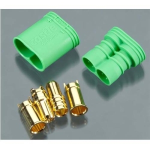 CSE011-0053-00 Castle Creations 6.5mm Polarized Bullet Connector Set (Male/Female)