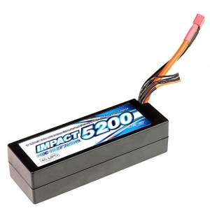MLI-4SLCG5200FD2 IMPACT Linear LCG FD2 Li-Po Battery 5200mAh/14.8V 110C 36mm Height Wire Hard Case