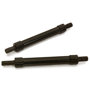 C28877BLACK Billet Machined 45mm Aluminum Linkages (2) M4 Threaded for 1/10 Scale Crawler