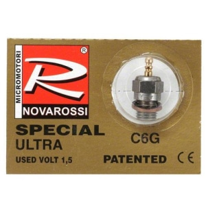 C6G Novarossi &quot;Standard&quot; #6 Ultra Glow Plug (Medium) 오프로드용