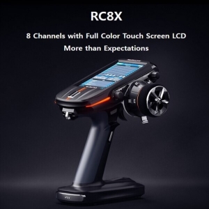 RC8X 8 Channels 4.3inch Full Color LCD Touch Screen Radio (#RC8X)
