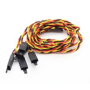 015000160-0 Twisted 45cm Servo Lead Extention (JR) with hook 22AWG (5pcs/bag)