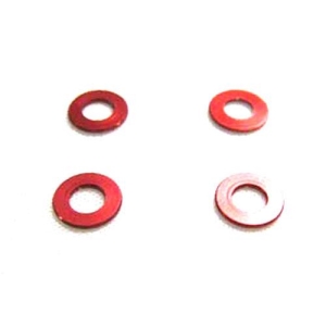 KY97041-05R Aluminum Color Washer (3x6x0.5mm/Red/4pcs)