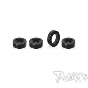TO-334-A 7075-T6 Alum. 6x10x2.8mm Spacer ( For TEKNO ET410 ) 4 pcs. Change 17mm Wheel Adapter Use