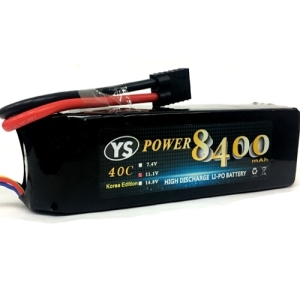 8400-40C-11.1V YS Power 8400mAh 11.1V 40C~80C (X-Maxx,대형보트,대형차량용)