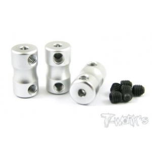 TA-024S Aluminum Double lock 2mm Bore Collar ( Silver )each 3pcs (#TA-024S)