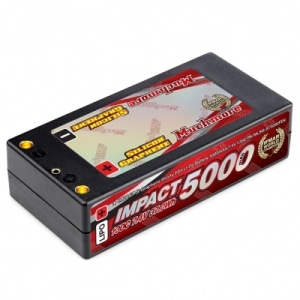 MLSG-ST5000FD4 IMPACT [Silicon Graphene] FD4 LI-Po Battery 5000mAh/7.4V 130C Shorty Flat Hard Case