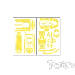 TS-066Y Yellow 3D Sticker ( For Futaba T10PX )