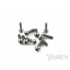TSS-310B 3x10mm Titanium Hex. Socket Button Head Screw