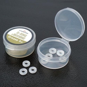KOS02001 Low Friction X Ring (w/special o-ring grease) (for 3mm shaft) (8pcs)