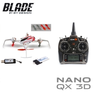 Blade Nano QX 3D 멜티콥터+DX9 9채널 조종기 RTF 풀세트(최신형 3D 버전 쿼드콥터) *조종기는 스팩트럼DX9 9채널 조종기입니다.