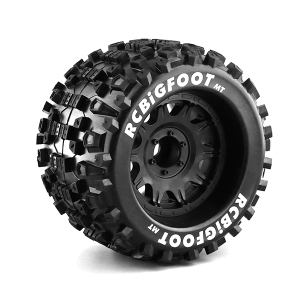 (948389) (반대분) 1/8 MT Wheel Tire set 3.8 (14mm/17mm HEX)