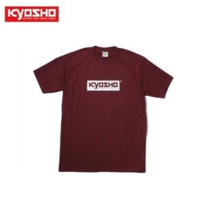 KYKOS-TS01BG-L KYOSHO Box Logo T-shirt (Burgundy/L)