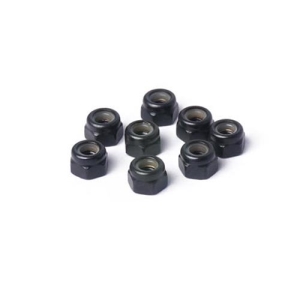 KOSN1017 M3 Steel Nylon Lock Nuts Black (w/container) (8)