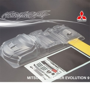 PC201305E-1 Aero Body Kit - 1/10 Mitsubishi Lancer Evolution 9 (for PC201305) (Clear｜미도색)