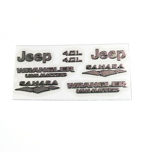 1:10 스케일 악세서리 메탈 스티커  Metal Jeep sticker decal 트라이얼 악세서리