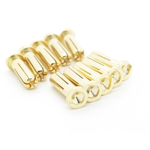 5mm Male Gold Plated Spring Connector - Low Profile (10pcs) (로우프로파일) 46941